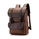 Leather Vintage Backpack Men Travel Men's Leahter Bagpack Lap14 Inch Notebook Back Pack Male School Bags Business Mochila