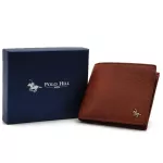 POLO HILL Men Genuine Leather RFID Blocking Bifold Wallet with Gift Box PMWS-MW300