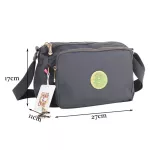 Ready to deliver in Thailand. Starcate Women's Fashion Shoulder Bags S215 100% Waterproof fabric. Large shoulder can be adjusted. Large channels.