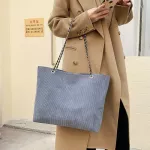 Velvet Shoulder Bag, Corrugated Square, Large Shoulder Shoulder, GBIWANT Chain