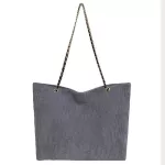 Velvet Shoulder Bag, Corrugated Square, Large Shoulder Shoulder, GBIWANT Chain
