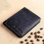 Me Wlet Vintage Genuine Leather Wlets Men Business Credit Card Holders Rfid Bloc Anti Theft Se Money Clip Man