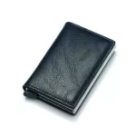 Bisi Goro Men Vintage Bloc RFID WLET PU Leather Antitheft Credit Card Holder Sex Security Information Anum SE