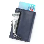Bisi Goro RFID CN SE RFID CARBON FIBER WLET PU Leather Card Case Single Box Smart Credit Card Holder