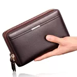 Multiple men's cards, clutch bags, zipper, large capacity, man, business, clutch bag, card package