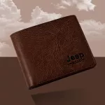 Jeep embroidery wallet, short -haired man, money bag, jeep wallet