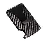 Carbon Fiber Clip Ultra-Thin L Clip Wlet Business Can Acmodate Multiple Debit And Credit Cards Carte Full Size