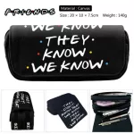 Friends Tv Series How You Dng Boys Girls Wlet Canvas Pencil Case Sol Lies Bags Student Mae Up Bag
