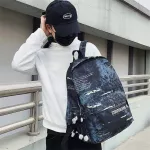 กระเป๋าเป้/Korean fashion backpack male large-capacity retro graffiti student school bag female travel backpack