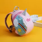 The Korean version of the unicorn student bags prevents the loss of primary school, kindergarten, 1-4 years backpack.