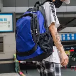 กระเป๋าเป้ผู้ชาย/Korean style trendy street style couple backpack fashion contrast color personalized backpack