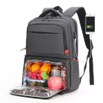 Men's Backpack/USB Business Casual School Bag Men's backpack Polyester Anti-Multifunctional Insulation Meal Bag Travel Bag