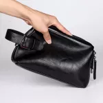 Men's fashion, handbag, small bag, Korean, bag, leather, wrist, business, small bag