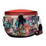 Hop Cartoon Street Style Graffiti PU Leather Bag Fe Travel Women Oulder Bag Crossbody Handbag 38