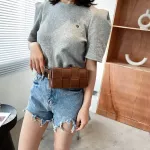 WT BAGS for Women Leather Wen Design Luxury Brand Bag Women Weave Cassette WT BELT BAG TREND CH POUCH FE