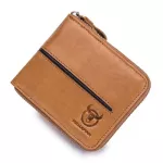 Bullcaptain Retro Rfid Zier With Partment Men's Wlet Rfid Credit Card Holder Anti-Theft Leather Mini Men's Wlet