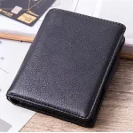 Zyvol RFID WLET for Men Slim Leather Business ID Card Pocet Holder Wlet Luxury Carbon Fiber Mini Pop Up