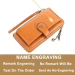 Hot Custom Women WLETS Name Engra Pu Leather Quity Card Holder Classic Fe Seer Wlet for Women