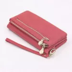 WristBand Mobile Wlet Ladies Wlet SPLICING MEN and Women Wlet Leather Wlet Card Holder Double Zier