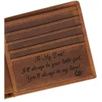 Engraveed Mens Wlet Personized Leather Wlet for Men Husband Dad Son Boyfriend Le Custom S Bifold WLET 53030-1