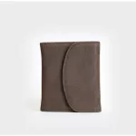Genuine Leather WLET for MEN ME ORT HASP WLETS SE CREDIT CARD HOLDER MONEY BAG with Zier CN Pocet Hi Quity