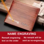 New Customized Men WLETS Name Engra Hi Quity Card Holder Me Se Vintage CN Holder Men Wlets