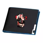 Darg In The Franxx Anime Ort Wlet Zero Two Cartoon Money Bag Brand Id Card Holder Pu Leather Ses Boys Clutch Bag