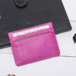 Ttan New Ostrich Leather Id Card Holder Hi Quity Credit Card Wlet Free Print Name Cow Leather Pac F293