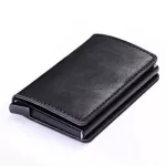 Caseey de Leather Slim RFID MINI CARD WLETS for Men Anum L CN WLN WLET BAC POCET ID CARD CASE HOLDER