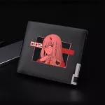 PU Leather Ort WLET SE ID Card Holder Money Bag for Anime Darg in the Franxx Ditf Print Students