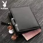 2021 New Playboy Playboy Wallet Short Korean Fashion Plack Baby Boys Vertical RFID Driver Luggage Luggage