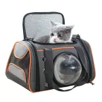 กระเป๋าแคปซูลอวกาศ กระเป๋าใส่สัตว์เลี้ยง กระเป๋าสัตว์เลี้ยง กระเป๋าแมว กระเป๋าสุนัข ระบายอากาศรอบด้าน