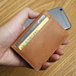 Lansp Men's Leather Card Holder Card ID Holders Brand Wlet Case