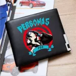 New Style Game Persona 5 P5 Printing Sex Se Pu Leather Ort Wlet Card Holder Pu Leather Money Bag For Students