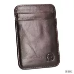 100% Genuine Leather Thin Ban Credit CARD CARD CARD CARD WLET MEN BUS CARD HOLDER CE PAC Business ID
