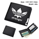 CUTE STRR THINGS B PU WLET MEN's Bifold Photo Card Holder Boys Girls Tenager Leather Cosplay Ca SES S