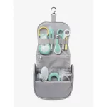 BEABA  กระเป๋าพร้อมอุปกรณ์ดูแลเอนกประสงค์ Hanging Toiletry Pouch with 9 accessories - grey
