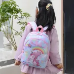 กระเป๋าเป้เด็ก/Children's schoolbag rainbow unicorn backpack cartoon cute ultralight backpack