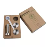 Capsulone Metal Stainless Steel Reusable Capsule Pod Fit Illy Coffee Machine