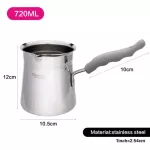 Plastic Handle Turkish Coffee Pot Maker Machine Stainless Steel Coffee Pots Espresso Machine 550ml/720ml for Gas