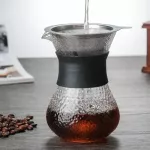 400/600ml Coffee Pots Turkish Coffee Pot Resistant Glass Coffee Maker Pour Over 3 Cups Coffee Drip Pot