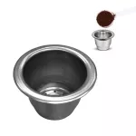 Silver Stainless Steel Reusable Coffee Capsule Pod for Nespresso Maker Filter Coffeeware New 1PCS