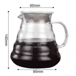 V60 Geyser Coffee Maker Pour Over Range Coffee Server Carafe Drip Coffee Pot Coffee Kettle Brewer Barista Percolator Clear
