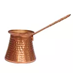 Good Quality Durable Pot Turkish Coffee Pot 320ml Coffee Turkish Copper Coffee Maker with Wooden Handle Handmade