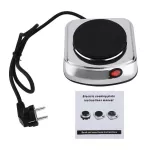 500W Electric Mini Stove Hot Plate Coffee Heater Plug 220-240V for Hot Pot and Cooking Coffee Tea and Soup