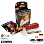 Hohner Golden Melody Harmonica, 10 channels, BB + free cases & online, course ** Made in Germany **