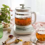 Electric tea boiler, electric tea, three boiled tea, boiled or steamed up to 16 menus to choose from. Can set the capacity of 1.5 liters, 1 year warranty. BEAR YSH-C15F1