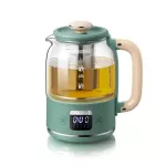 Automatic electric kettle Automatic electric water boiled glass capacity 0.8 liters, temperature adjustment, electric power 1800 watts, 1 year warranty. Bear Ysh-C08T1
