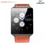 JS Smart Sports Smartwatch Long 19 Waterproof + Sports + HD color screen + Heart rate inspection + leather strap)