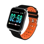 A6 smart watch อัตราการเต้นหัวใจการตรวจสอบกีฬาการออกกำลังกายติดตามการนอนหลับการตรวจสอบกันน้ำนาฬิกาสปอร์ตวงสำหรับ ios a ndroid